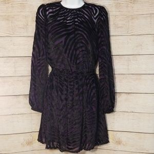 Michael Kors Dress Velvet Purple Size XXS